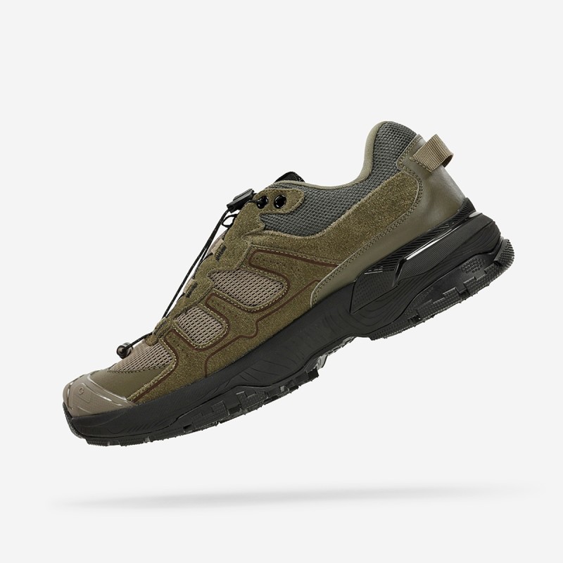 Waterproof Trekking Shoes Hard-Rally Mountain Tex AT192 Khaki